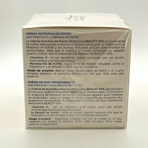 Bellyssima Beauty Spa Vitamin C with Shea Butter Nourishing Night Cream 1.7oz - Picture 4 of 4